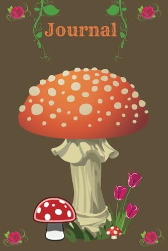 Journal: Mushroom Floral Notebook (Paperback, 150 lined pages |6x9|) cover